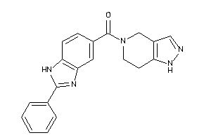 Image of (2-phenyl-1H-benzimidazol-5-yl)-(1,4,6,7-tetrahydropyrazolo[4,3-c]pyridin-5-yl)methanone