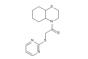 1-(2,3,4a,5,6,7,8,8a-octahydrobenzo[b][1,4]oxazin-4-yl)-2-(2-pyrimidylthio)ethanone