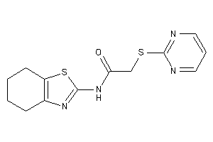 2-(2-pyrimidylthio)-N-(4,5,6,7-tetrahydro-1,3-benzothiazol-2-yl)acetamide