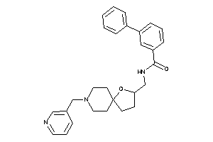 3-phenyl-N-[[8-(3-pyridylmethyl)-4-oxa-8-azaspiro[4.5]decan-3-yl]methyl]benzamide
