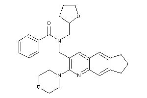 N-[(2-morpholino-7,8-dihydro-6H-cyclopenta[g]quinolin-3-yl)methyl]-N-(tetrahydrofurfuryl)benzamide