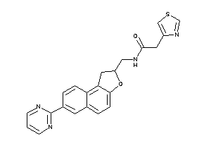 N-[[7-(2-pyrimidyl)-1,2-dihydrobenzo[e]benzofuran-2-yl]methyl]-2-thiazol-4-yl-acetamide