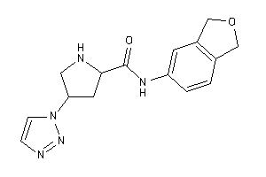 N-phthalan-5-yl-4-(triazol-1-yl)pyrrolidine-2-carboxamide