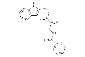 Image of N-[2-keto-2-(1,3,4,5-tetrahydropyrido[4,3-b]indol-2-yl)ethyl]benzamide