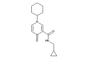 1-cyclohexyl-N-(cyclopropylmethyl)-4-keto-nicotinamide