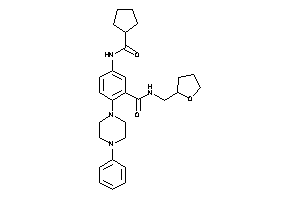 Image of 5-(cyclopentanecarbonylamino)-2-(4-phenylpiperazino)-N-(tetrahydrofurfuryl)benzamide