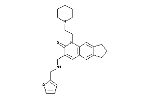 3-[(2-furfurylamino)methyl]-1-(2-piperidinoethyl)-7,8-dihydro-6H-cyclopenta[g]quinolin-2-one