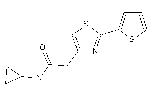 N-cyclopropyl-2-[2-(2-thienyl)thiazol-4-yl]acetamide