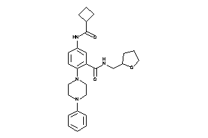 Image of 5-(cyclobutanecarbonylamino)-2-(4-phenylpiperazino)-N-(tetrahydrofurfuryl)benzamide