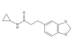 3-(1,3-benzodioxol-5-yl)-N-cyclopropyl-propionamide