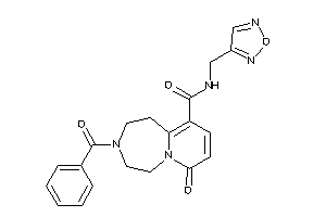 3-benzoyl-N-(furazan-3-ylmethyl)-7-keto-1,2,4,5-tetrahydropyrido[2,1-g][1,4]diazepine-10-carboxamide