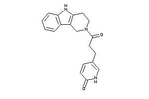 5-[3-keto-3-(1,3,4,5-tetrahydropyrido[4,3-b]indol-2-yl)propyl]-2-pyridone