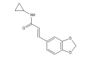 3-(1,3-benzodioxol-5-yl)-N-cyclopropyl-acrylamide