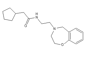 2-cyclopentyl-N-[2-(3,5-dihydro-2H-1,4-benzoxazepin-4-yl)ethyl]acetamide