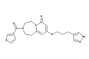 3-(3-furoyl)-9-[3-(1H-pyrazol-4-yl)propoxy]-1,2,4,5-tetrahydropyrido[2,1-g][1,4]diazepin-7-one