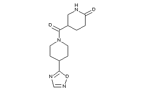 5-[4-(1,2,4-oxadiazol-5-yl)piperidine-1-carbonyl]-2-piperidone