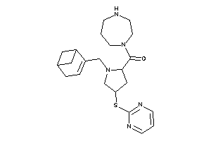 [1-(4-bicyclo[3.1.1]hept-3-enylmethyl)-4-(2-pyrimidylthio)pyrrolidin-2-yl]-(1,4-diazepan-1-yl)methanone