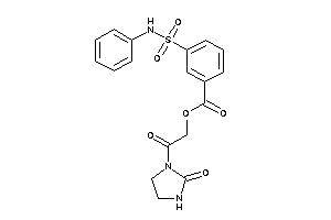 Image of 3-(phenylsulfamoyl)benzoic Acid [2-keto-2-(2-ketoimidazolidin-1-yl)ethyl] Ester