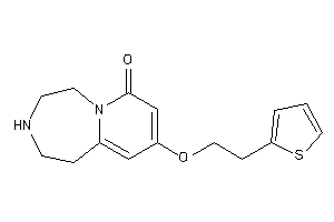 Image of 9-[2-(2-thienyl)ethoxy]-2,3,4,5-tetrahydro-1H-pyrido[2,1-g][1,4]diazepin-7-one