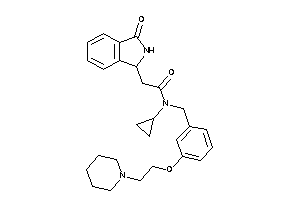 N-cyclopropyl-2-(3-ketoisoindolin-1-yl)-N-[3-(2-piperidinoethoxy)benzyl]acetamide