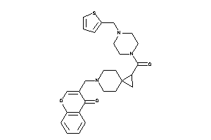 3-[[2-[4-(2-thenyl)piperazine-1-carbonyl]-6-azaspiro[2.5]octan-6-yl]methyl]chromone