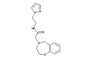 2-(3,5-dihydro-2H-1,4-benzoxazepin-4-yl)-N-(2-pyrazol-1-ylethyl)acetamide