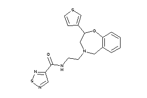 N-[2-[2-(3-thienyl)-3,5-dihydro-2H-1,4-benzoxazepin-4-yl]ethyl]-1,2,5-thiadiazole-3-carboxamide