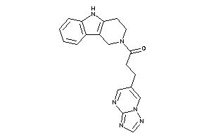 1-(1,3,4,5-tetrahydropyrido[4,3-b]indol-2-yl)-3-([1,2,4]triazolo[1,5-a]pyrimidin-6-yl)propan-1-one