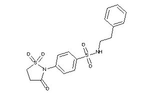 N-phenethyl-4-(1,1,3-triketo-1,2-thiazolidin-2-yl)benzenesulfonamide