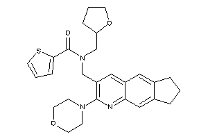 N-[(2-morpholino-7,8-dihydro-6H-cyclopenta[g]quinolin-3-yl)methyl]-N-(tetrahydrofurfuryl)thiophene-2-carboxamide