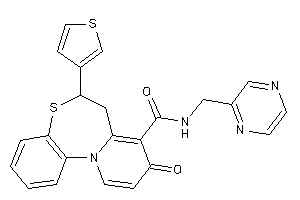 9-keto-N-(pyrazin-2-ylmethyl)-6-(3-thienyl)-6,7-dihydropyrido[2,1-d][1,5]benzothiazepine-8-carboxamide