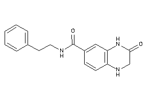 3-keto-N-phenethyl-2,4-dihydro-1H-quinoxaline-6-carboxamide