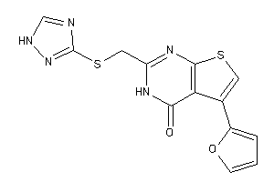Image of 5-(2-furyl)-2-[(1H-1,2,4-triazol-3-ylthio)methyl]-3H-thieno[2,3-d]pyrimidin-4-one