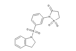 2-(3-indolin-1-ylsulfonylphenyl)-1,1-diketo-1,2-thiazolidin-3-one