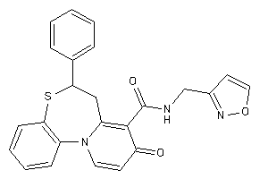 N-(isoxazol-3-ylmethyl)-9-keto-6-phenyl-6,7-dihydropyrido[2,1-d][1,5]benzothiazepine-8-carboxamide