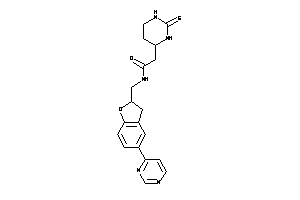 N-[[5-(4-pyrimidyl)coumaran-2-yl]methyl]-2-(2-thioxohexahydropyrimidin-4-yl)acetamide