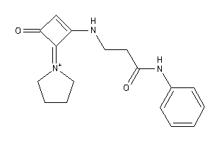 3-[(3-keto-4-pyrrolidin-1-ium-1-ylidene-cyclobuten-1-yl)amino]-N-phenyl-propionamide
