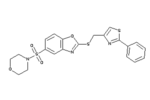 Image of 5-morpholinosulfonyl-2-[(2-phenylthiazol-4-yl)methylthio]-1,3-benzoxazole
