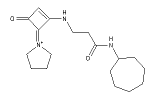 N-cycloheptyl-3-[(3-keto-4-pyrrolidin-1-ium-1-ylidene-cyclobuten-1-yl)amino]propionamide