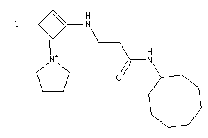 N-cyclooctyl-3-[(3-keto-4-pyrrolidin-1-ium-1-ylidene-cyclobuten-1-yl)amino]propionamide