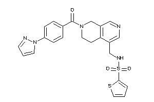 N-[[7-(4-pyrazol-1-ylbenzoyl)-6,8-dihydro-5H-2,7-naphthyridin-4-yl]methyl]thiophene-2-sulfonamide