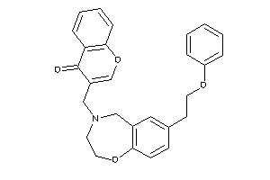 3-[[7-(2-phenoxyethyl)-3,5-dihydro-2H-1,4-benzoxazepin-4-yl]methyl]chromone