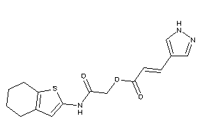 3-(1H-pyrazol-4-yl)acrylic Acid [2-keto-2-(4,5,6,7-tetrahydrobenzothiophen-2-ylamino)ethyl] Ester