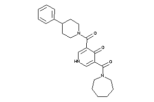 3-(azepane-1-carbonyl)-5-(4-phenylpiperidine-1-carbonyl)-4-pyridone