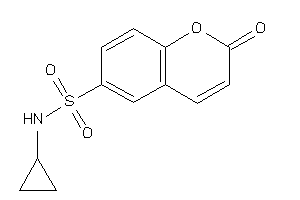 N-cyclopropyl-2-keto-chromene-6-sulfonamide