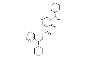 4-keto-N-(2-phenyl-2-piperidino-ethyl)-5-(piperidine-1-carbonyl)-1H-pyridine-3-carboxamide