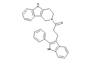 3-(2-phenyl-1H-indol-3-yl)-1-(1,3,4,5-tetrahydropyrido[4,3-b]indol-2-yl)propan-1-one