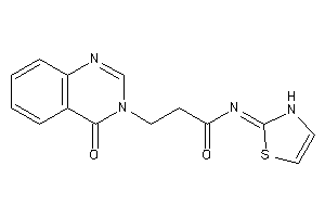 3-(4-ketoquinazolin-3-yl)-N-(4-thiazolin-2-ylidene)propionamide