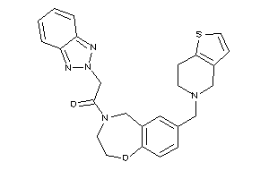 Image of 2-(benzotriazol-2-yl)-1-[7-(6,7-dihydro-4H-thieno[3,2-c]pyridin-5-ylmethyl)-3,5-dihydro-2H-1,4-benzoxazepin-4-yl]ethanone