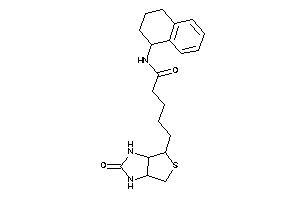 5-(2-keto-1,3,3a,4,6,6a-hexahydrothieno[3,4-d]imidazol-4-yl)-N-tetralin-1-yl-valeramide